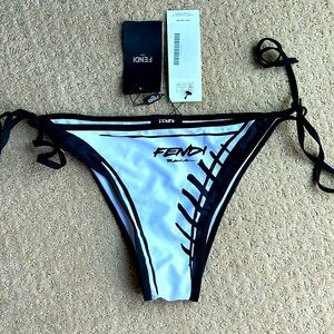 Fendi Black and White Women's Swim Bottom